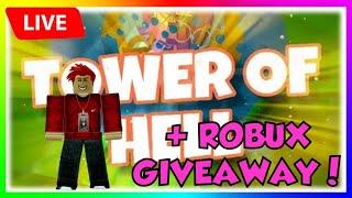  TOWER OF HELL LIVE  ROBUX GIVEAWAY