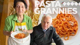 Maria makes spaghetti alla chitarra with lamb sauce  Pasta Grannies