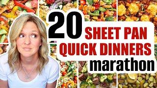 21 Cheap & EASY Sheet Pan Dinners  ONE PAN MEALS MARATHON