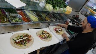 Lebanese Falafel Sandwich Wraps at Round Falafel  Street Food Falafel Wraps Shop in Camden London