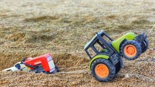 Swaraja tractor stuck in heavy mud rescue by New tractor  tractor video  bommu kutty 