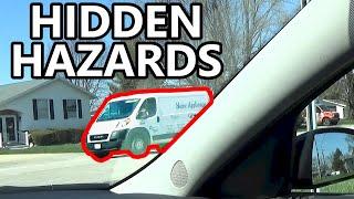 What Are Your Front Blind Spot Zones Hiding From You? How To Deal With Windshield A-Pillar Hazards