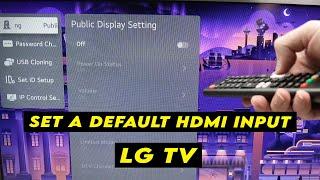 LG Smart TV How to Change the Default HDMI Input