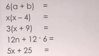 Distributive Property