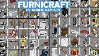 FURNICRAFT How To Get Furniture In Minecraft PE 1.19+ 500+ New Items