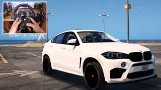 BMW X6 - GTA V  Logitech G29  When GTA VI ? Who waiting? REVIEW