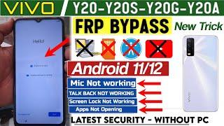 Vivo Y20 Frp Bypass 2024 latest security  Android 1112  Vivo 2043 Frp Bypass 2024 New Method