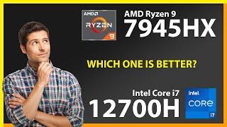 AMD Ryzen 9 7945HX vs INTEL Core i7 12700H Technical Comparison