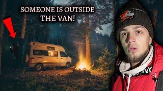 TERRIFYING Van Camping In Haunted Forest - Someone Was Outside The Van VERY SCARY