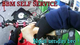 SPBU Self Service  BBM Self Service Ngisi bensin sendiri #Motovlog