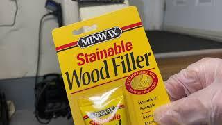 Minwax Stainable Wood Filler Demo and Review