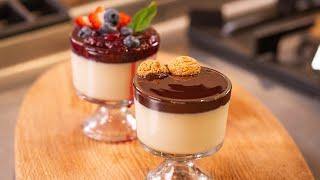 Wildberry and Chocolate Panna Cotta