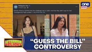 Afternoon Delight  Emman Atienza Krishnah Gravidez air side over viral ‘guess the bill’ video