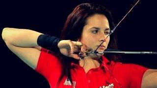 USA v Turkey – compound junior women’s team gold final  Nimes 2014