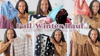 YOUNG GIRL CLOTHING HAUL  FALL & WINTER  OLD NAVY TARGET ABERCROMBIE AND KOHLS