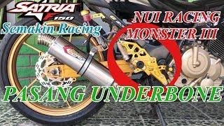 PASANG UNDERBONE NUI RACING MONSTER III DI SATRIA FU  RAIDER R 150  BELANG R 150  SUZUKI