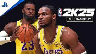NBA 2K25 PS5 GAMEPLAY - LeBron x Bronny NBA Debut Lakers vs Nuggets 4K Ray Tracing Concept