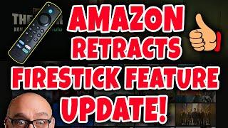 AMAZON REMOVES FEATURE FROM NEW FIRESTICKS - FIRE OS8 