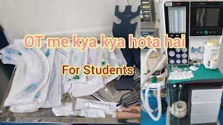 OT मे क्या क्या होता हैं OT me kya kya saman hota hai in Hindi  OT technician in hindi hospital