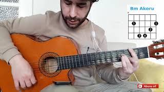 Barış Diri - Derinden  Gitar Dersi Solo-Akor İntro