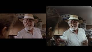 Jurassic Park 1993 4K Blu-ray VS 35mm Film Scan