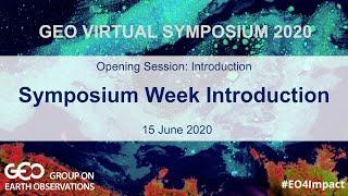 Introduction to the Symposium Week