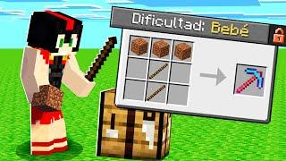 MINECRAFT pero JUEGO en DIFICULTAD BEBÉ  ¿QUÉ TAN FÁCIL ES?  INVICTOR