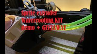 Creality ender 3 s1 v1 v2 Watercooling Kit for Sprite Extruder PRO Demo + giveaway