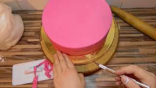 Как покрыть торт мастикой Обтяжка сахарной пастой Как идеально обтянуть торт мастикой