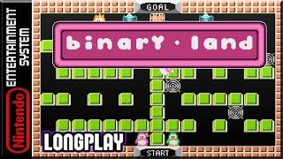 Binary Land - Full Game 100% Walkthrough  Longplay - NES