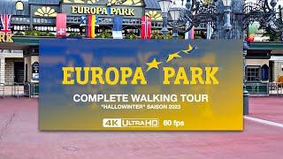 EUROPA PARK - Complete Walking Tour 4K60fps - Hallowinter Season 23