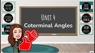 Calculating Coterminal Angles