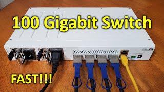 Mikrotik CRS504-4XQ-IN 100GbE Network Switch Review Setup and Testing