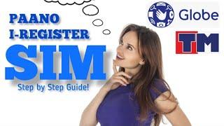 PAANO I-REGISTER ANG SIM CARD NG GLOBE & TM MYRA MICA #simregistration