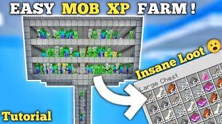 BEST 1.21 Automatic All MOB XP Farm Tutorial in Minecraft Bedrock MCPEPCXbox