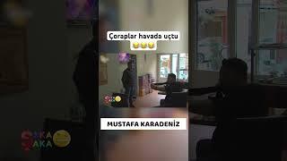 Çoraplar havada uçtu  #shorts #mustafakaradeniz