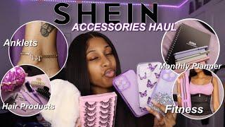 HUGE SHEIN ACCESSORIES HAUL 2023  30+ items Lashes Phone Cases Jewelry Shoes and More 