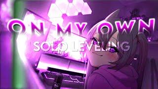 On my own  Solo leveling  Amv Edit  Free preset