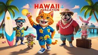 Cat and Friends on HAWAII VACATION   Cat Story  Cat on Vacation  Cat Fun 