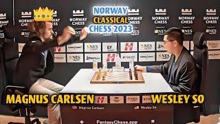 KING OF BRILLIANT MOVES Magnus Carlsen VS. Wesley So  NORWAY CHESS 2023  Armageddon Round 2