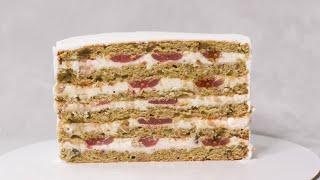 ФИСТАШКОВЫЙ ПЛОМБИР️ МЯГКИЙ пропитанный ореховый торт️ Pistachio cake recipe