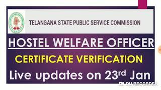 HOSTEL WELFARE OFFICER GR2 UPDATES