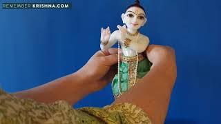 Dressing Krishna - 5 gorgeous Krishna deity outfits on Naryana Krsna Murti