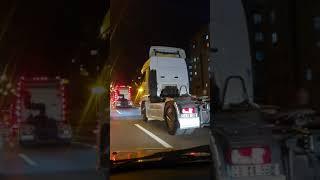 Turkish truckers in Istanbul formed a support convoy for Palestine.