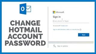 How To Change Hotmail Account Password? Hotmail Password Change