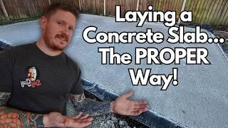 How to Lay a Concrete Base Like a Pro - The Workshop Build PT2