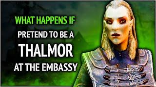 Skyrim ٠ What Happens if you Pretend to be a Thalmor at the Thalmor Embassy