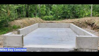 DIY Concrete Foundation for a Garage or Shed With Curb Wall