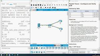 10.3.4 Packet Tracer - Configure and Verify NTP