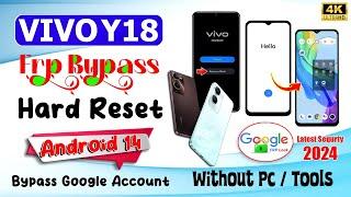 Vivo Y18 Hard Reset Frp Unlock Android 14  Vivo Y18 Bypass Google Lock Frp Android 14 Without Pc